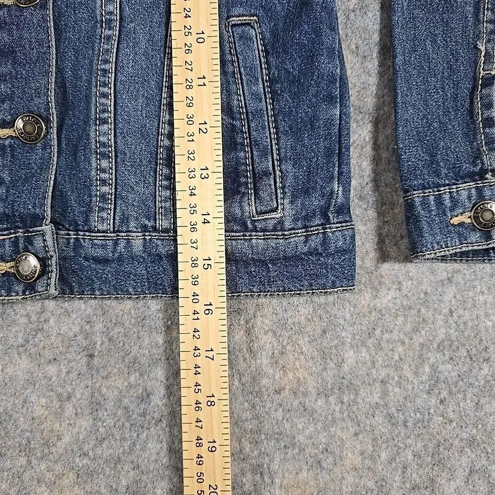 Carter's Classic Blue Jean Youth Jacket Size 7 7A Boys Girls Medium Wash Denim